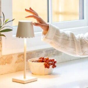 NWT Jilly Box Fall 2024 Jardines Domaine HOME:  LED Scalloped Lamp